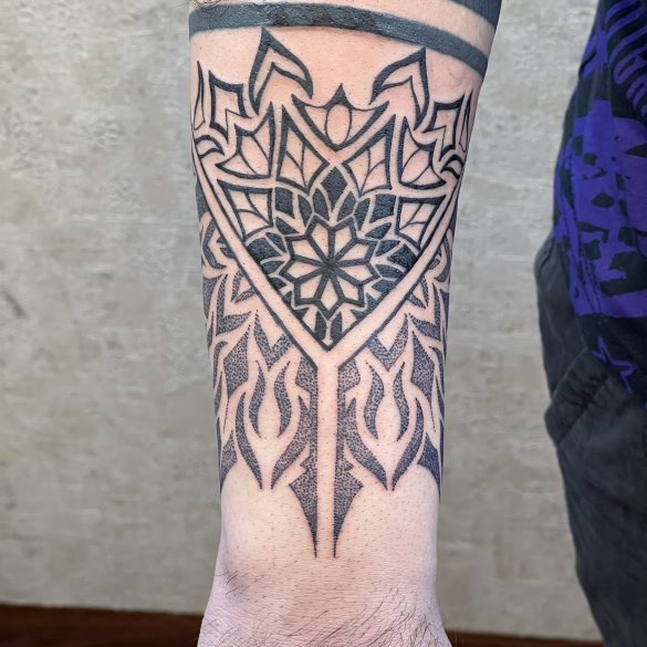 Sacred geometry mandala style forearm tattoo process tattoo artist Do... | mandala  tattoo | TikTok